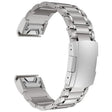 For Garmin 26mm Five-beads Titanium Alloy Push Buckle Metal Quick Release Watch Band(Silver) - free shipping - PMc TechLife - Order now!