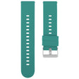 20mm Solid Color Steel Buckle Silicone Watch Band(Dark Green) - free shipping - PMc TechLife - Order now!