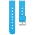 22mm Solid Color Steel Buckle Silicone Watch Band(Blue) - free shipping - PMc TechLife - Order now!