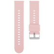 22mm Solid Color Steel Buckle Silicone Watch Band(Pink) - free shipping - PMc TechLife - Order now!