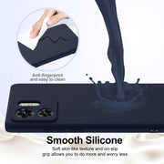 For Motorola Edge 40 Shockproof Silicone Magsafe Phone Case(Navy Blue)