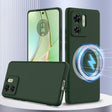For Motorola Edge 40 Shockproof Silicone Magsafe Phone Case(Dark Green) - free shipping - PMC TechLife - Order now!