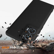 For Motorola Edge 50 Fusion Shockproof Silicone Magsafe Phone Case(Black)