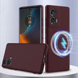 For Motorola Edge 50 Fusion Shockproof Silicone Magsafe Phone Case(Plum Color) - free shipping - PMC TechLife - Order now!