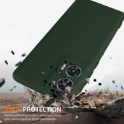 For Motorola Edge 50 Fusion Shockproof Silicone Magsafe Phone Case(Dark Green)