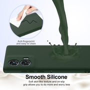 For Motorola Edge 50 Fusion Shockproof Silicone Magsafe Phone Case(Dark Green)