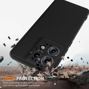 For Motorola Edge 50 Pro Shockproof Silicone Magsafe Phone Case(Black)