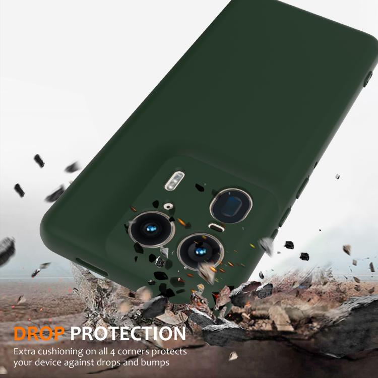 For Motorola Edge 50 Ultra Shockproof Silicone Magsafe Phone Case(Dark Green)