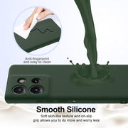 For Motorola Edge 50 5G Shockproof Silicone Magsafe Phone Case(Dark Green)