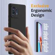 For Motorola Edge 40 Pro 5G Shockproof Silicone Magsafe Phone Case(Black)