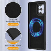 For Motorola Edge 40 Pro 5G Shockproof Silicone Magsafe Phone Case(Black)