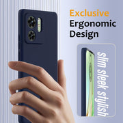 For Motorola Edge 2023 Shockproof Silicone Magsafe Phone Case(Navy Blue)