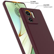 For Motorola Edge 2023 Shockproof Silicone Magsafe Phone Case(Plum Color)