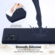 For Motorola Edge+ 2023 Shockproof Silicone Magsafe Phone Case(Navy Blue)