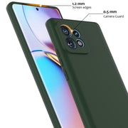 For Motorola Edge+ 2023 Shockproof Silicone Magsafe Phone Case(Dark Green)