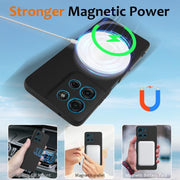 For Motorola Moto G75 5G Shockproof Silicone Magsafe Phone Case(Black)