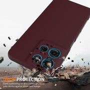 For Motorola Moto G75 5G Shockproof Silicone Magsafe Phone Case(Plum Color)