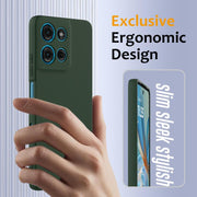 For Motorola Moto G75 5G Shockproof Silicone Magsafe Phone Case(Dark Green)