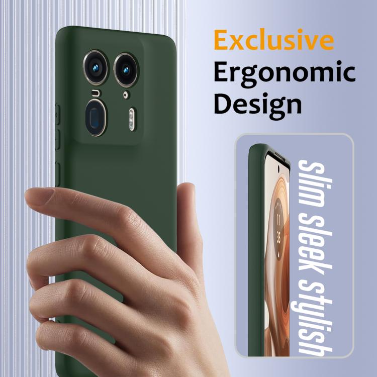 For Motorola Moto X50 Ultra Shockproof Silicone Magsafe Phone Case(Dark Green)