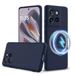 For Motorola Edge 50 Neo / Moto S50 Shockproof Silicone Magsafe Phone Case(Navy Blue) - free shipping - PMC TechLife - Order now!