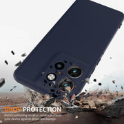 For Motorola Edge 50 Neo / Moto S50 Shockproof Silicone Magsafe Phone Case(Navy Blue)
