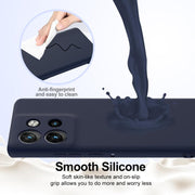 For Motorola Edge 50 Neo / Moto S50 Shockproof Silicone Magsafe Phone Case(Navy Blue)