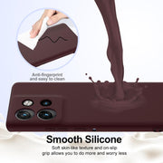 For Motorola Edge 50 Neo / Moto S50 Shockproof Silicone Magsafe Phone Case(Plum Color)
