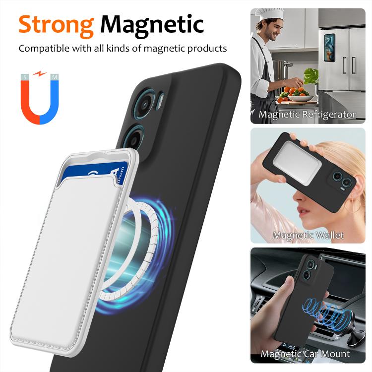 For Motorola Moto G05 / E15 Shockproof Silicone Magsafe Phone Case(Black)