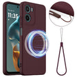 For Motorola Moto G05 / E15 Shockproof Silicone Magsafe Phone Case(Plum Color) - free shipping - PMC TechLife - Order now!