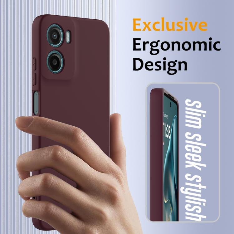 For Motorola Moto G05 / E15 Shockproof Silicone Magsafe Phone Case(Plum Color)