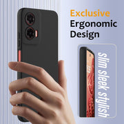 For Motorola Moto G35 5G Shockproof Silicone Magsafe Phone Case(Black)