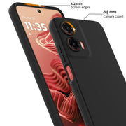 For Motorola Moto G35 5G Shockproof Silicone Magsafe Phone Case(Black)