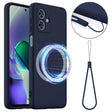 For Motorola Moto G54 / G54 Power Shockproof Silicone Magsafe Phone Case(Navy Blue) - free shipping - PMC TechLife - Order now!