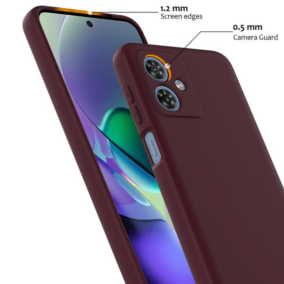 For Motorola Moto G54 / G54 Power Shockproof Silicone Magsafe Phone Case(Plum Color)