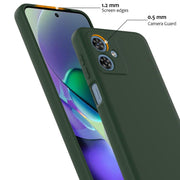 For Motorola Moto G54 / G54 Power Shockproof Silicone Magsafe Phone Case(Dark Green)