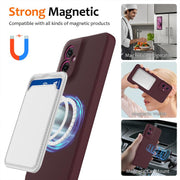 For Motorola Moto G55 5G Shockproof Silicone Magsafe Phone Case(Plum Color)