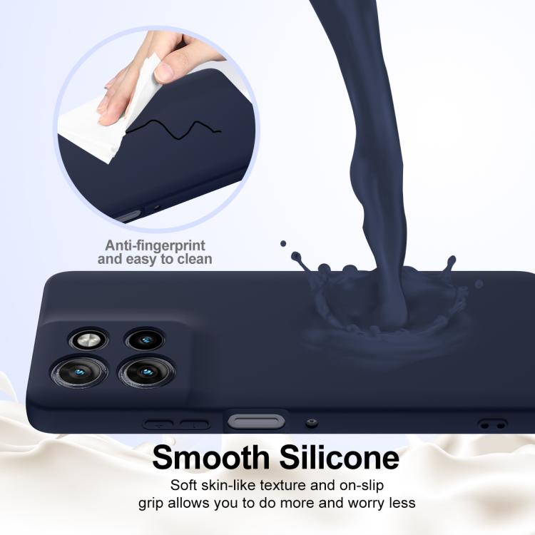 For Motorola Moto G Power 2025 Shockproof Silicone Magsafe Phone Case(Navy Blue)