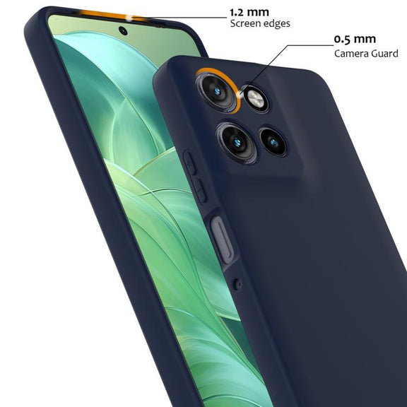 For Motorola Moto G Power 2025 Shockproof Silicone Magsafe Phone Case(Navy Blue)