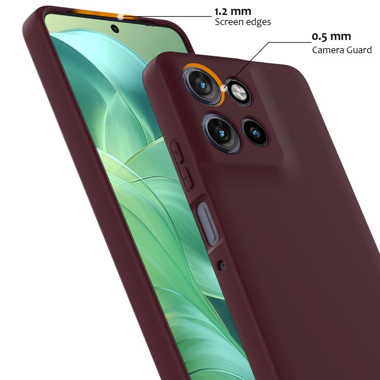 For Motorola Moto G Power 2025 Shockproof Silicone Magsafe Phone Case(Plum Color)