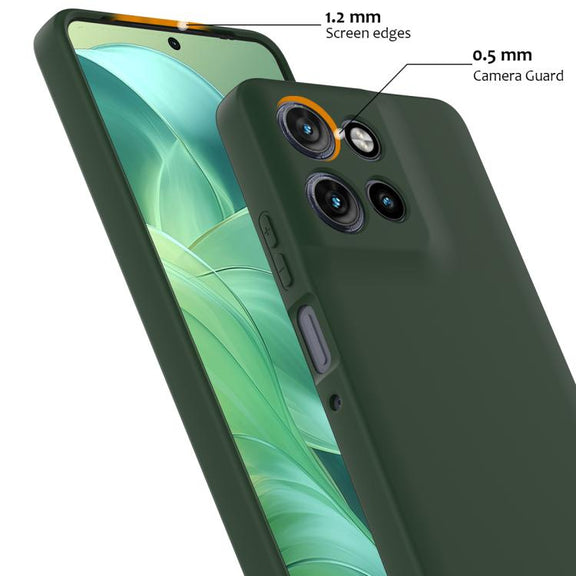 For Motorola Moto G Power 2025 Shockproof Silicone Magsafe Phone Case(Dark Green)