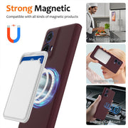 For Motorola Moto G24 4G Shockproof Silicone Magsafe Phone Case(Plum Color)