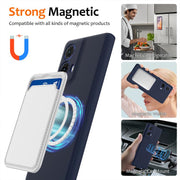 For Motorola Moto G24 Power Shockproof Silicone Magsafe Phone Case(Navy Blue)