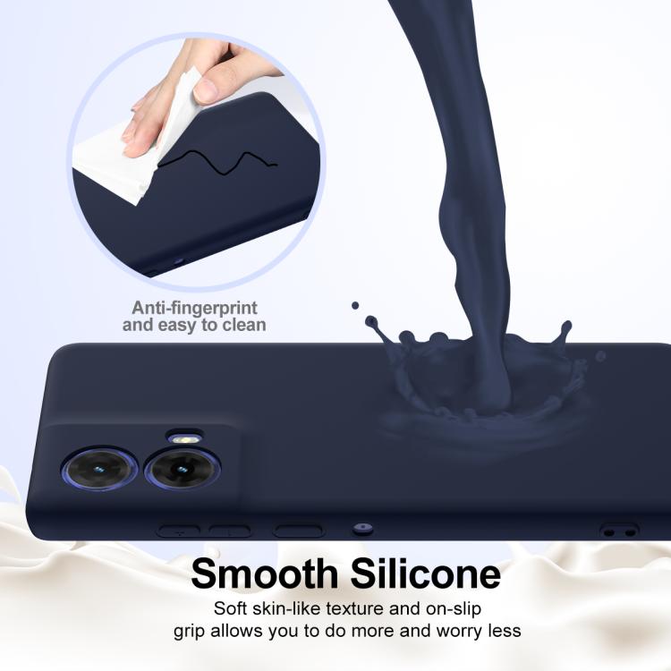 For Motorola Moto G24 Power Shockproof Silicone Magsafe Phone Case(Navy Blue)