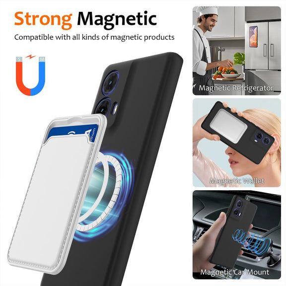 For Motorola Moto G24 Power Shockproof Silicone Magsafe Phone Case(Black)