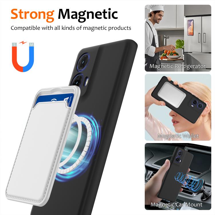 For Motorola Moto G24 Power Shockproof Silicone Magsafe Phone Case(Black)