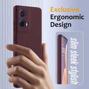 For Motorola Moto G24 Power Shockproof Silicone Magsafe Phone Case(Plum Color)