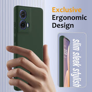 For Motorola Moto G24 Power Shockproof Silicone Magsafe Phone Case(Dark Green)