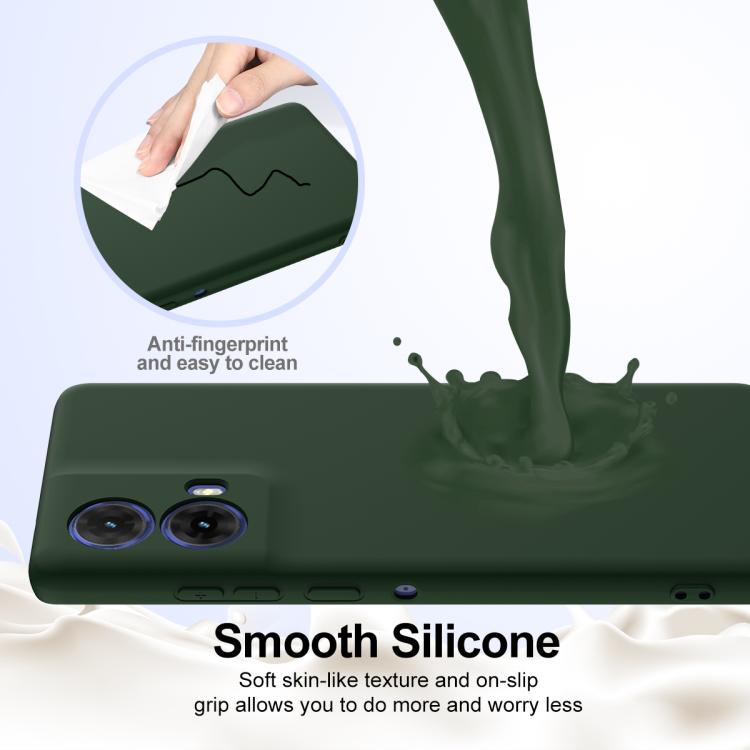 For Motorola Moto G24 Power Shockproof Silicone Magsafe Phone Case(Dark Green)