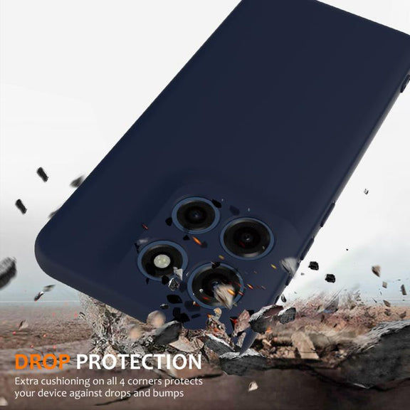 For Motorola Moto G Stylus 5G 2025 Shockproof Silicone Magsafe Phone Case(Navy Blue)