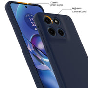For Motorola Moto G Stylus 5G 2025 Shockproof Silicone Magsafe Phone Case(Navy Blue)